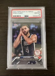 PSA 10 Stephen Curry #27 2024 Topps Now Olympics card
