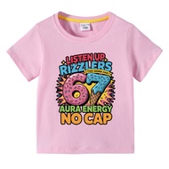 Kids Funny Brainrot Six Seven 67 Meme Style T Shirt Cartoon Graphic Casual Tee