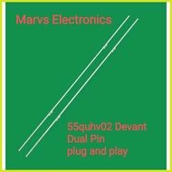 ➴ ✌ ☩ Backlight Set 55inch Devant 55QUHV02 Smart Led Tv 2strip edge type Originally fit Brandnew
