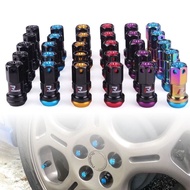 20pcs NEW R40 wheel lock nut tayar nut tyre tire lug nut racing nut steel besi car sport rim kereta 