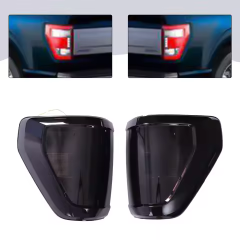 1 Pair Smoked Lens Rear Lamp LED Tail Light For Ford F150 F-150 Pickup XLT 2021