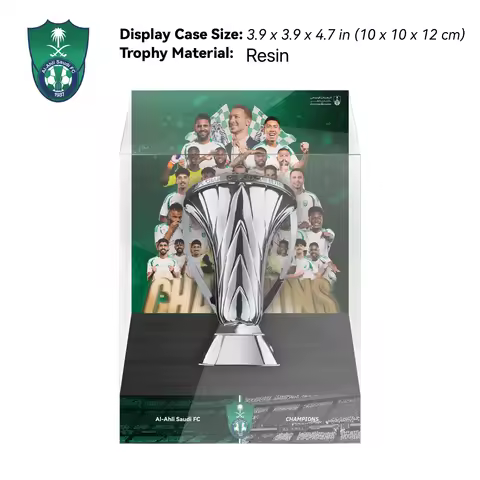 Elite Champions Trophy 2025 AFC Champions League Display Case（Trophy Included） Al-Ahli Saudi Footbal