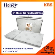 (FREE Shipping) HONEY Anti Dust Mite Folding Mattress / Single Size / Tilam Lipat / 76mm x 920mm x 1920mm / 3'' x 36'' x