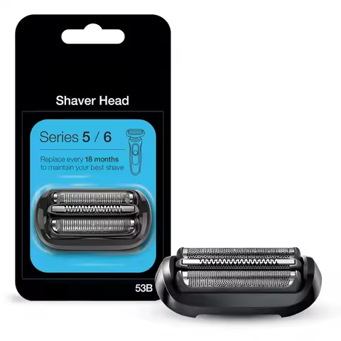 For Braun Series 5/6 53B Replacement Head Electric Foil Shaver Compatible with New Generation Braun 