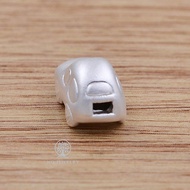 3D silver car charm - Horizontal car charm