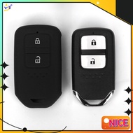 Silicone Remote Car Key Cover Case for Honda Fit Lucky Vezel City Civic Jazz BRV BR-V HRV HR-V Shuttle Gp8 Shell Holder Keychain