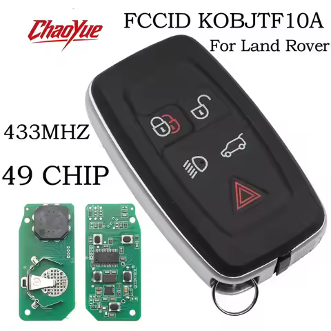 KOBJTF10A llave de Control id 49 chip 315Mhz/433Mhz 5 botones mando a distancia Fob para Land Rover