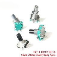 Rotary Encoder EC11 EC12 EC16 15mm 20mm Half Plum Axis Handle Length Code Switch Digital Potentiomet
