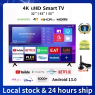 R&amp;R UHD Smart TV 55inch 43inch 32inch 4K Android TV Digital TV Frameless TV | Quantum Colors | GooglePlaystore | HDR10