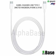 Usb CHARGER CABLE TYPE C TO C 2M FOR MACBOOK IPHONE & IPAD