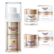 Eucerin Hyaluron Filler+ Elasticity (3D Serum 30ml + Day Cream 50ml + Night Cream 50ml) ยูเซอรีน ไฮยาลูรอน อีลาสติก ฟิลเลอร์ เซ็ท (3Dเซรั่ม+เดย์ครีม+ไนท์ครีม)