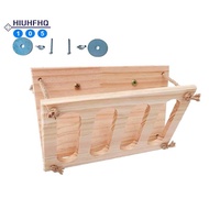 Grass Stand Folding Straw Trellis Small Pet Wooden Bowl Rack Feeding Hay Feeder Wood Bunny Small Pet