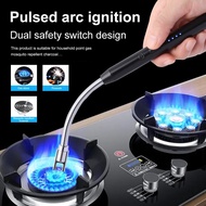 USB Rechargeable Pulse Arc Igniter Lighter Windproof Lighter Electronic Electric Candle Lighter 360°