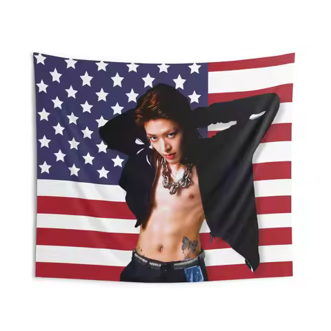 Nct Yuta Abs Flag Banner American Flag Tapestry For Bedrooms Living Room Home Decor Background Cloth