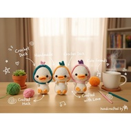 Crochet Bag Charm - Hoodie Duck