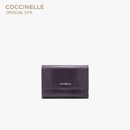 COCCINELLE กระเป๋าสตางค์ผู้หญิง รุ่น METALLIC WALLET 116601 สี PRUNE