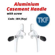 CW-M4 Aluminium Casement Window Handle with key Window Safety Lock Tingkap Aluminium Casement Handle