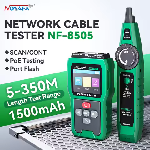 NOYAFA NF-8505 Network Cable Tester PoE Ethernet Cable Tracer PoE Switch Voltage Power Tester Measur