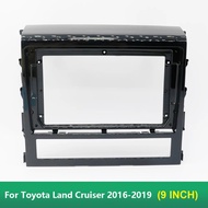 9 Inch Car Frame Fascia Adapter Canbus Box Decoder For Toyota Land Cruiser 200 LC200 Android Radio D