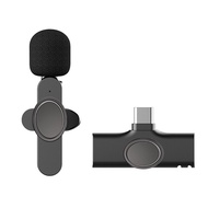 Wireless Microphone ไมค์ไร้สาย ไมโครโฟนไร้สาย สมาร์ทโฟน กล้อง ไมค์ไลฟ์สด ไมค์ไร้สายหนีบเสื้อ ไมค์หนี