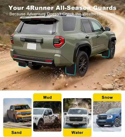 For Toyota 4Runner Mud Flaps Mudflaps Splash Guards Front Rear Mudguard Kit Car Exterier Accessories