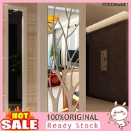 [LISI]  1 Set Tree Pattern Mirror Wall Stickers Smooth Surface Acrylic TV Background Wall Decal Sticker Home Decor