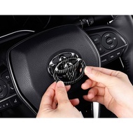 carbon fiber Car Sticker Steering Wheel Emblem  Badge Decals Car Styling For Toyota  Vios Carola wis