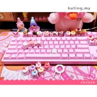 Pink Cute Cake Keycaps Pbt Custom Cartoon Anime R4 ESC Gaming Keycap Bottom Backlit Keycaps For Cherry MX Mechanical Keyboard Key Cap