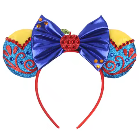 2026 New Mouse Ear Headbands for Girls Women Apple Decoration Ears Hair Accessories Women Queen Hair