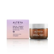 Alteya Organics Rose Oil and Vitamin C Bio Retinol Cream Luminous Rose Moisturizer 50ml
