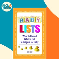 Baby Lists - What to Do and What to Get to Prepare for Baby by Elaine Farber (US edition, paperback)