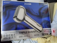 Yoose triple shaver 合金往復式剃鬚刀 全新