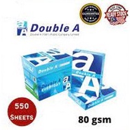 Double A  80gsm 500 Sheets A4 Paper / Kertas A4 Putih / Kertas Kosong