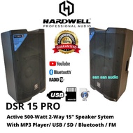 SPEAKER AKTIF 15 INCH HARDWELL DSR 15 PRO ORIGINAL SEPASANG