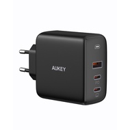 [ลดพิเศษ▲] AUKEY หัวชาร์จเร็ว 90W Omnia 3-Port For MacBook Pro Charger with GaNFast TechnologyWall C
