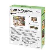 Toys Kingdom Rolife Miniature 3D Mini Super Creator Memory Book Store Set 44 Pcs DWS04B - Mix Diy Mi