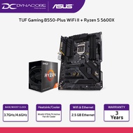 【DYNACORE BUNDLE】Asus TUF Gaming B550-Plus WiFi II ATX Motherboard with AMD RYZEN 5 5600X 6 Core AM4