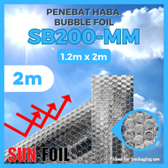 SUNFOIL SB200-MM [2m] Bubble Foil Series Bubble Aluminium Foil Penebat Haba