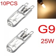 10PCS G9 25W Warm White Halogen Capsule Clear Bulb Light