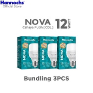 CAHAYA CODE B72H Hannochs NOVA LED Bulb 12W White Light Package contains 3 pcs