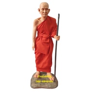 Fiberglass Wax Figure Luang Pu Suk Standing Statue