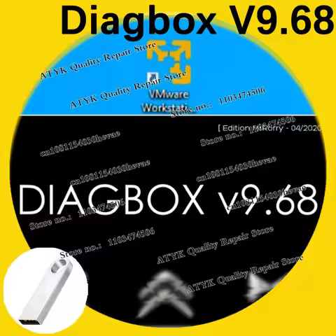 PP2000 software Diagbox 9.68 Virtual Machine Version inspection tools auto repair diagbox 968 VM dia