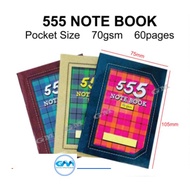 CAPTAIN 555 NOTEBOOK 60PAGES  | BUKU NOTA 555 | POCKET NOTEBOOK | BUKU TIGA LIMA | BUKU 555