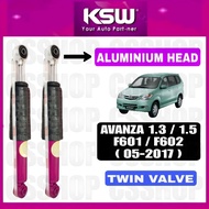 KSW TOYOTA AVANZA 1.3 / 1.5  2005-2011 , RUSH ABSORBER REAR GAS 1SET=2PCS KSW HEAVY DUTY SUSPENSION