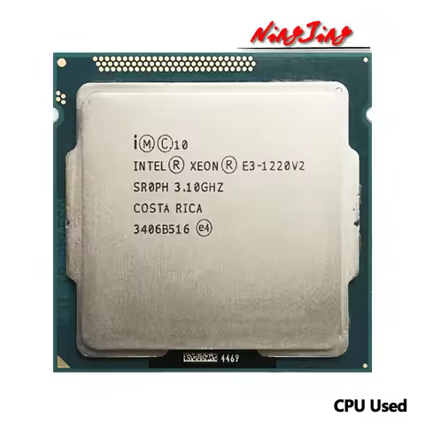 Intel Xeon E3-1220 v2 E3 1220v2 E3 1220 v2 3.1 GHz Used Quad-Core CPU 8M 69W LGA 1155