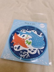 沖繩水族館限定 鯨鯊 虹魚 杯墊 PVC #24吃土季