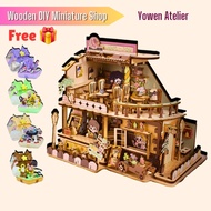 3D DIY Miniature House Craft Kit | 3D Cute Dollhouse Desserts Sweets Shop | 3D DIY Cute Puzzle House