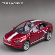 1:20 Tesla Mô Hình X Mô Hình 3 xe hợp kim Mô Hình Diecasts Âm Thanh Ánh Sáng ô tô đồ chơi K Đồ Chơi