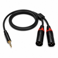 1-5mtr Audio Cable Mini Stereo Jack 3.5mm to XLR Male Branch