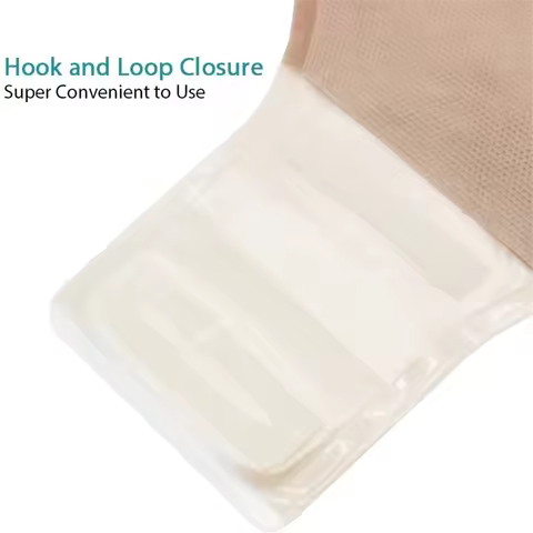 JAS-5Pcs Ostomy Bags One Piece Drainable Pouches for Colostomy Ileostomy Stoma Care 20-60mm Drain Va